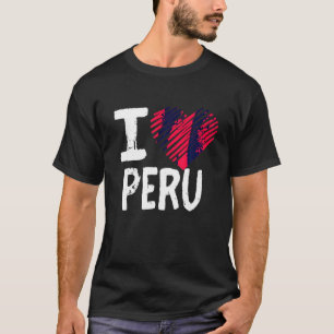 I Liebe Peru T Shirt Südamerika Urlaub Souveni