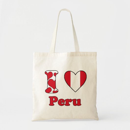 I Liebe Peru Tragetasche (Vorne)