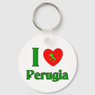I Liebe Perugia Italien Schlüsselanhänger