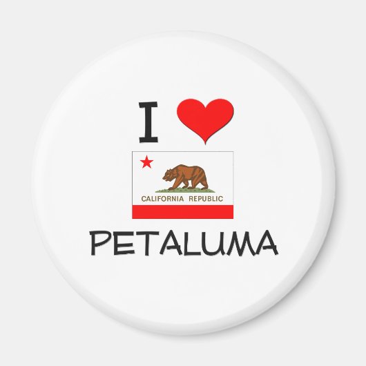 I Liebe PETALUMA Kalifornien Magnet (Vorne)