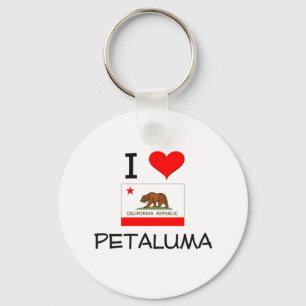 I Liebe PETALUMA Kalifornien Schlüsselanhänger
