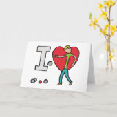 I Liebe Petanque Karte (Gelbe Blume)