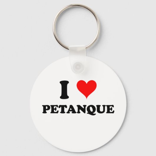 I Liebe Petanque Schlüsselanhänger (Vorderseite)