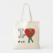 I Liebe Petanque Tragetasche (Rückseite)