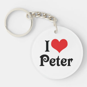 I Liebe Peter Schlüsselanhänger