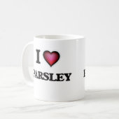 I Liebe-Petersilie Kaffeetasse (Vorderseite Links)