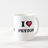 I Liebe Peyton Kaffeetasse (VorderseiteRechts)