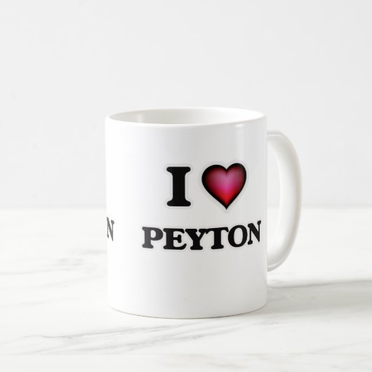 I Liebe Peyton Kaffeetasse (VorderseiteRechts)