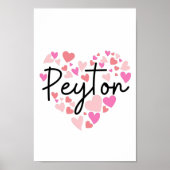 I Liebe Peyton Poster (Vorne)