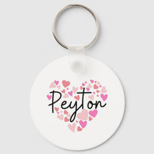 I Liebe Peyton Schlüsselanhänger