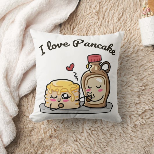 I Liebe Pfannkuchen Kissen (Decke)