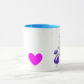 I Liebe-Pfaus Tasse (Zentrum)