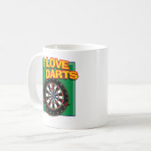 I LIEBE-PFEILE KAFFEETASSE (Vorderseite Links)