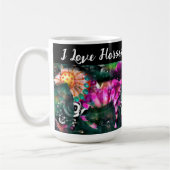 I Liebe Pferde Abstrakte whimsical Horse Malerei Kaffeetasse (Links)