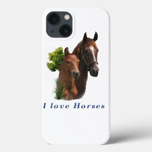 I Liebe Pferde Case-Mate iPhone Hülle (Rückseite)