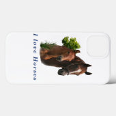 I Liebe Pferde Case-Mate iPhone Hülle (Rückseite (Horizontal))