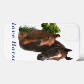 I Liebe Pferde Case-Mate iPhone Hülle (Rückseite (Horizontal))