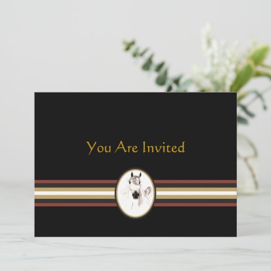 I Liebe Pferde Einladung (Stehend Vorderseite)