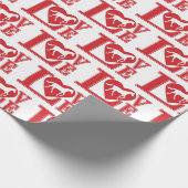 I Liebe Pferde Geschenkpapier (Ecke)