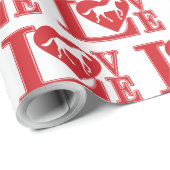 I Liebe Pferde Geschenkpapier (Rolleneckpunkt)