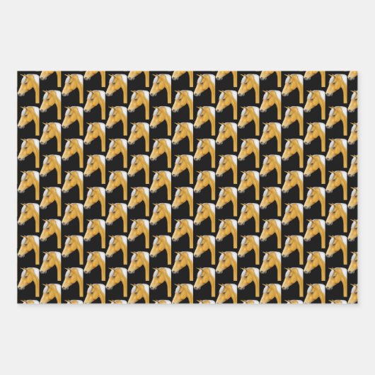 I Liebe Pferde Geschenkpapier Set (Vorderseite 3)