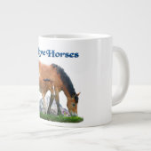 I Liebe Pferde Jumbo-Tasse (Vorderseite Rechts)
