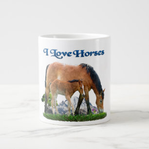 I Liebe Pferde Jumbo-Tasse