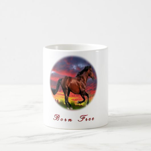 I Liebe Pferde Kaffeetasse (Mittel)