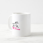 I Liebe-Pferde Kaffeetasse (Vorderseite Links)