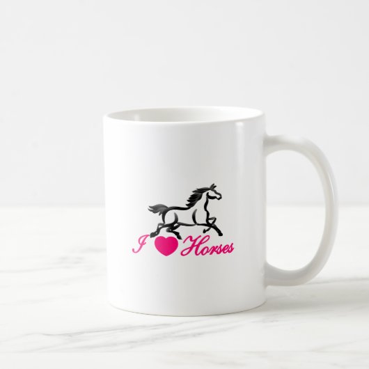I Liebe-Pferde Kaffeetasse (Rechts)
