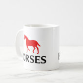 I Liebe-Pferde Kaffeetasse (Vorderseite Links)