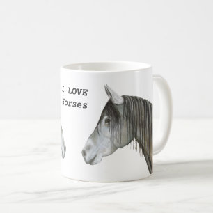 I LIEBE Pferde Kaffeetasse
