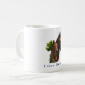 I Liebe Pferde Kaffeetasse (Vorderseite Links)