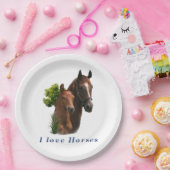 I Liebe Pferde Pappteller (Party)