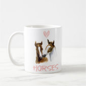 I Liebe Pferde Portrait Kaffeetasse (Links)