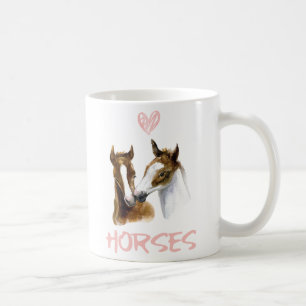 I Liebe Pferde Portrait Kaffeetasse