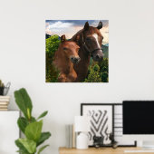 I Liebe Pferde Poster (Heimbüro)