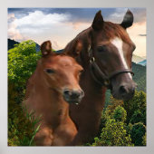 I Liebe Pferde Poster (Vorne)