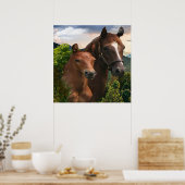 I Liebe Pferde Poster (Küche)