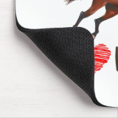 I Liebe Pferde Reiten Reiten Reitsport Mousepad (Ecke)