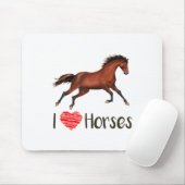 I Liebe Pferde Reiten Reiten Reitsport Mousepad (Mit Mouse)