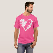 I Liebe Pferde Retro T-Shirt (Vorne ganz)