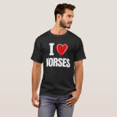 I Liebe Pferde T-Shirt (Vorne ganz)