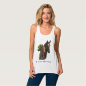 I Liebe Pferde Tank Top (Vorderseite Vollansicht)
