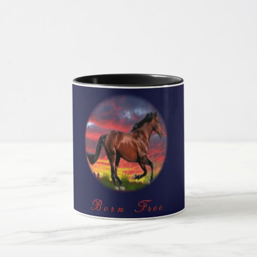 I Liebe Pferde Tasse (Zentrum)