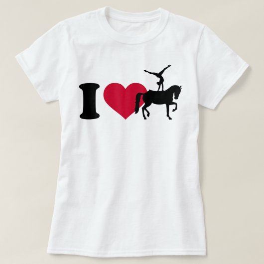 I Liebe Pferdegewölbe T - Shirt (Design vorne)