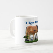 I Liebe Pferdeprodukte Kaffeetasse (Vorderseite Links)