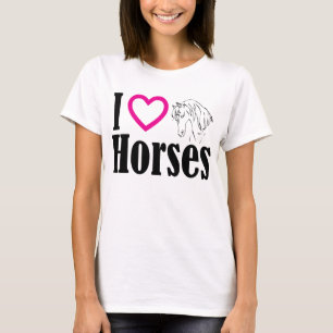 I Liebe-Pferdet-shirt T-Shirt