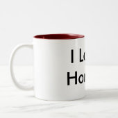 I Liebe-PferdeTasse Zweifarbige Tasse (Links)