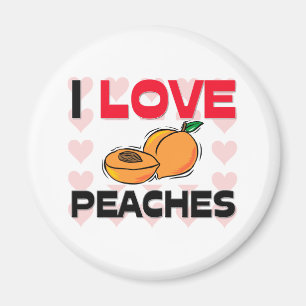 I Liebe-Pfirsiche Magnet